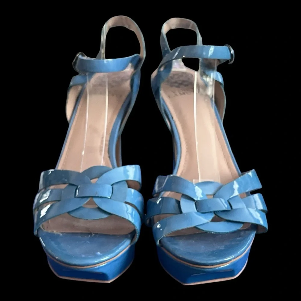 Vince Camuto Blue Platform Sandals Size 9.5